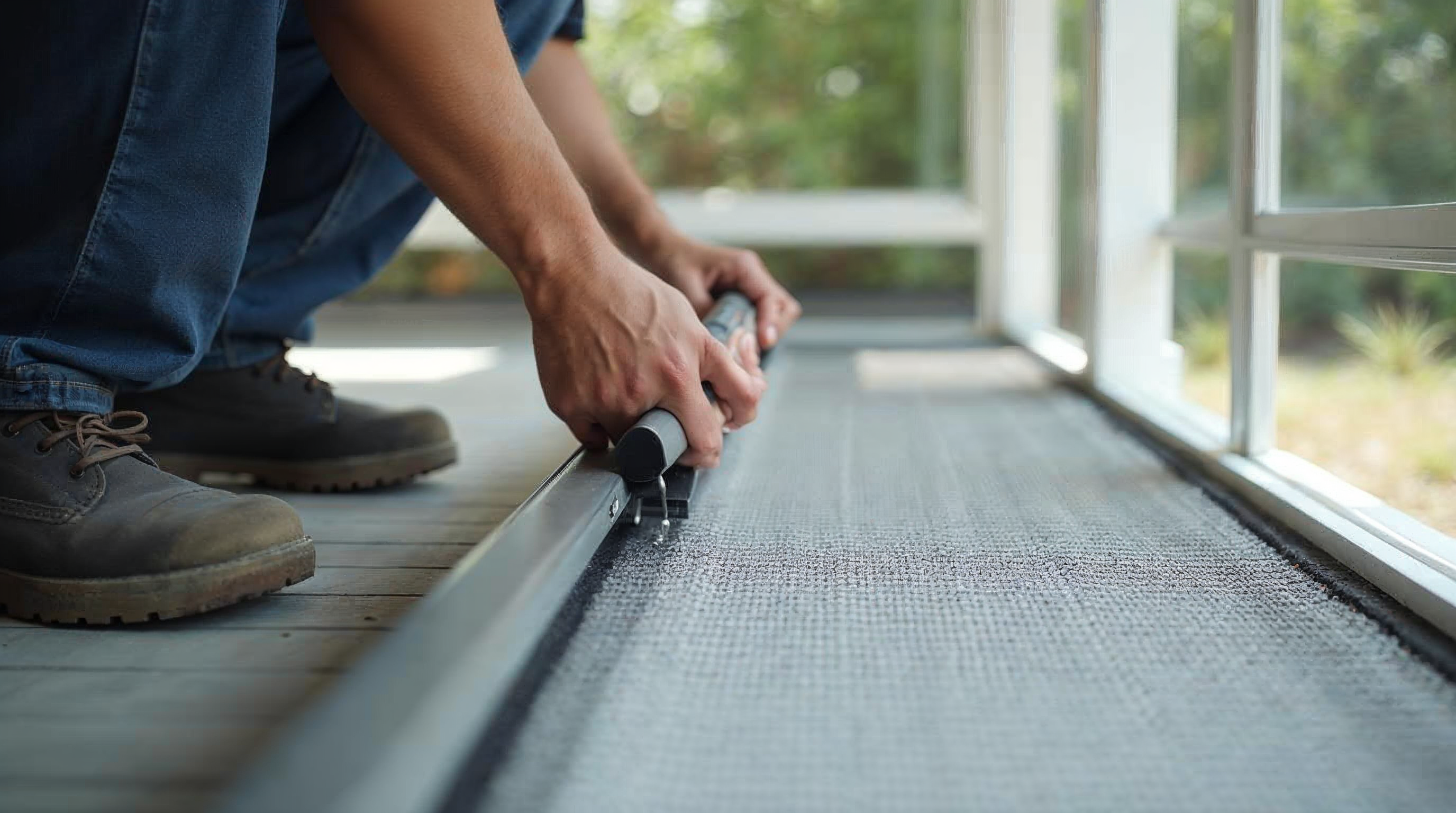 Individual screen panel replacement on enclosure